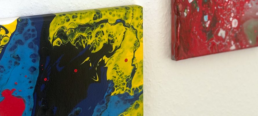 Selbst bemalte Leinwände