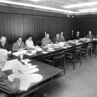 Sitzung des Verwaltungsrats im Jahr 1972
