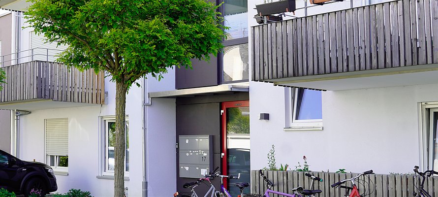 Eingang zur WG Hohenberger Straße