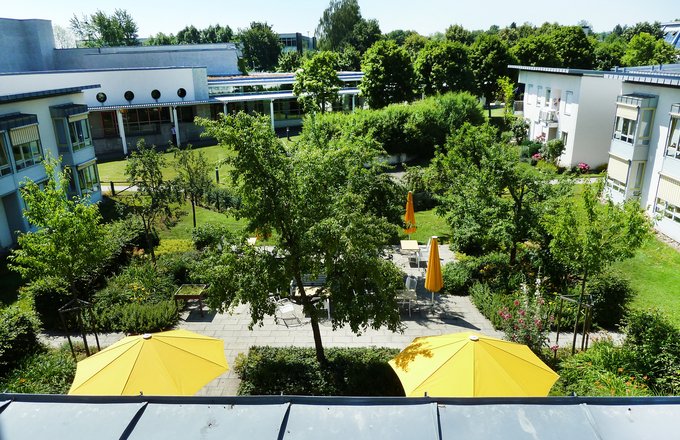 Haus am Fleinsbach, Gartenanlagen vom oben