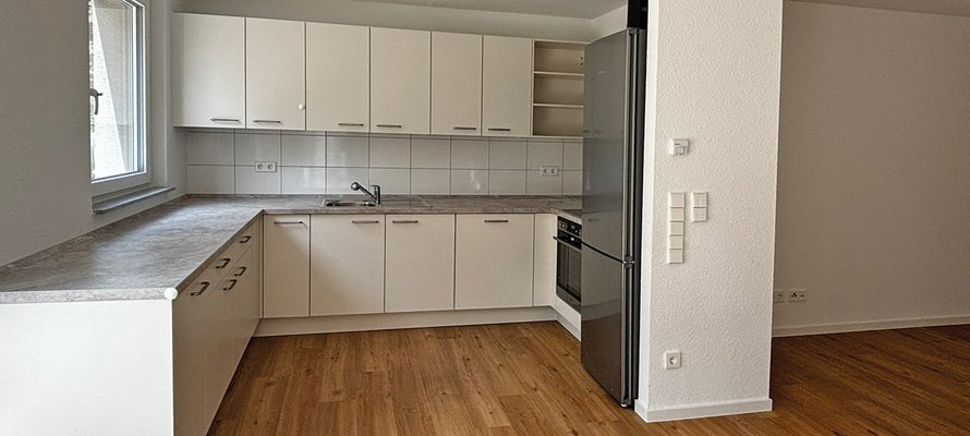 Offene Küche in der WG 